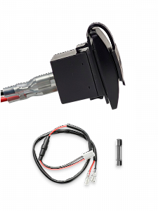 Гнездо розетка USB с зеленой подсветкой 12-24В TDS TS-CAU46